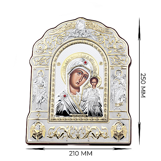Ікона зі срібла Богородиця Казанська MA/E3806AX №4