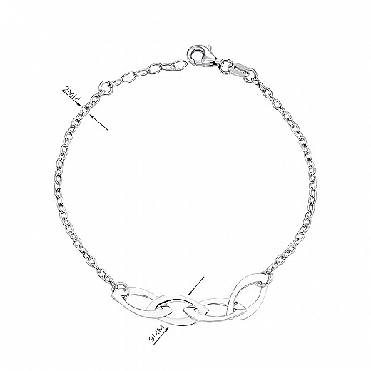 Браслет з срібла  BRT  10761 RH-B/12 №2