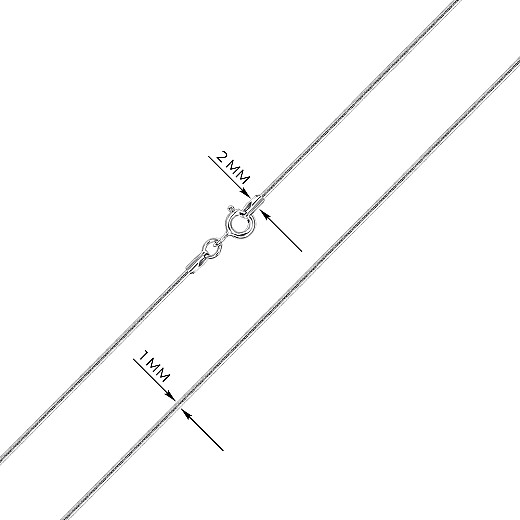 Ланцюг з срібла  CCT 10 D Rod-L/12 №3