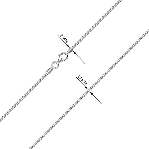 Ланцюг з срібла  90 FRA-L/12 №3