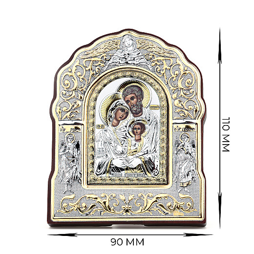 Ікона зі срібла Святе Сімейство MA/E3805DX №4