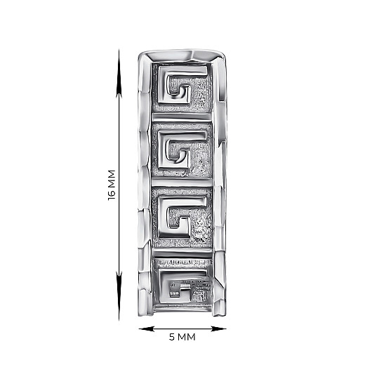 Серьги из серебра с40179 №2