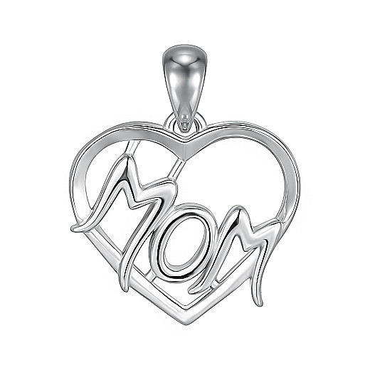 Підвіска-серце MOM зі срібла  SZDP00322-P/12