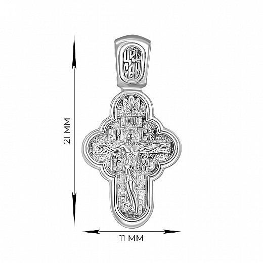 Крестик из серебра с31398 №4