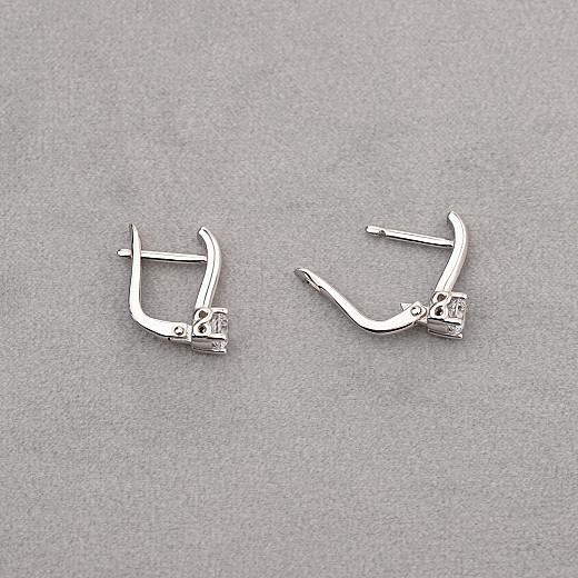 Срібні сережки з фіанітом Tesori Zirconia 40453/12/1/4028 №4