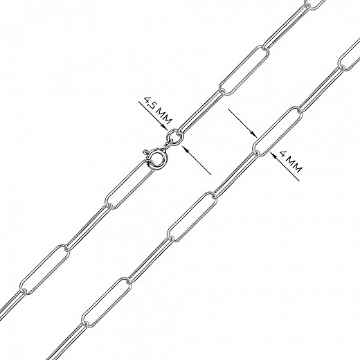 Ланцюг з срібла  ROLOL WR 065 Rod-L/12 №3