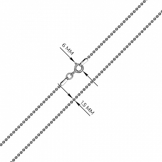 Ланцюг з срібла  CPA 15 ROD-L/12 №3