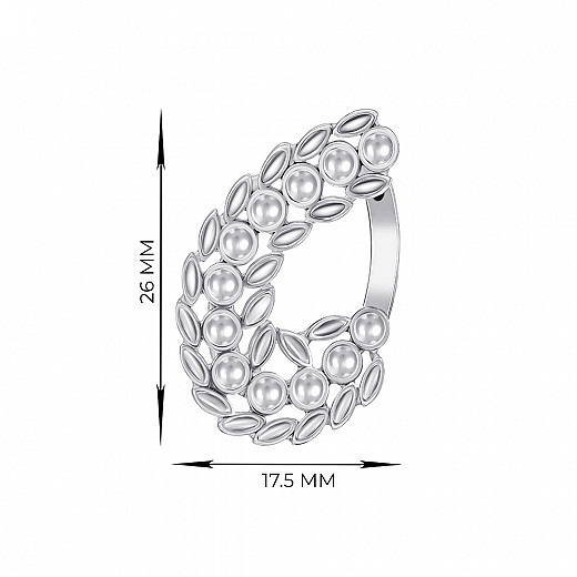 Серьги из серебра 40569/12/1 №2