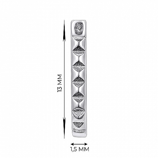 Серьги из серебра B01628-E/12 №2