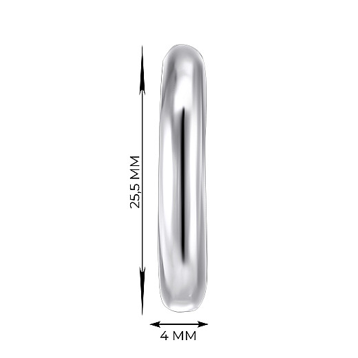 Серьги-кольца из серебра ORT_9183-E/12 №2