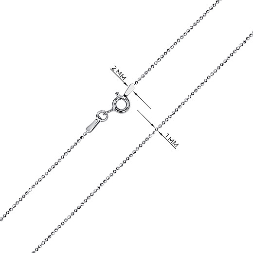 Цепь из серебра CPA 10 D Rod-L/12 №3