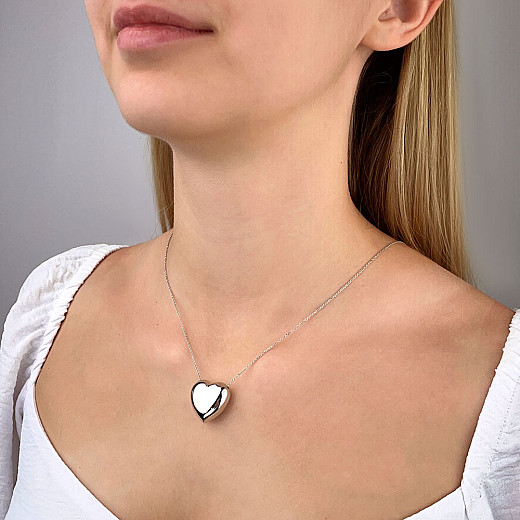 Кольє зі срібла з серцем CFAXD000125-K/12 №4
