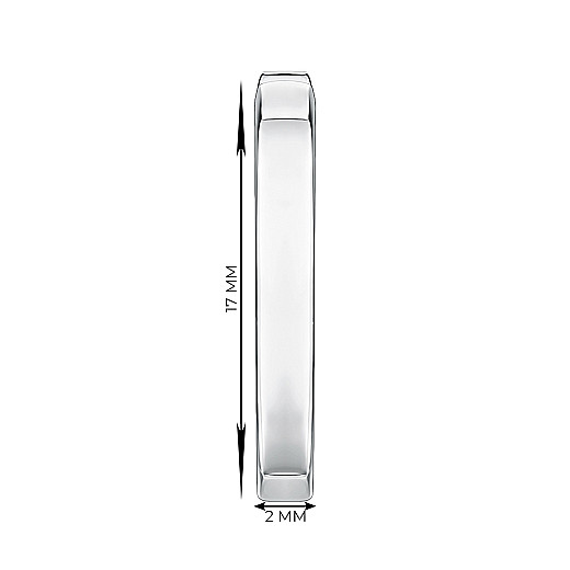 Серьги из белого золота 22893/02/1 №2