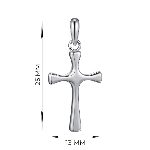 Хрестик з срібла  DG00010-P/12 №3