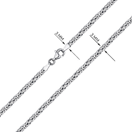 Ланцюг з срібла  BIZ 60 Rod -L/12 №3