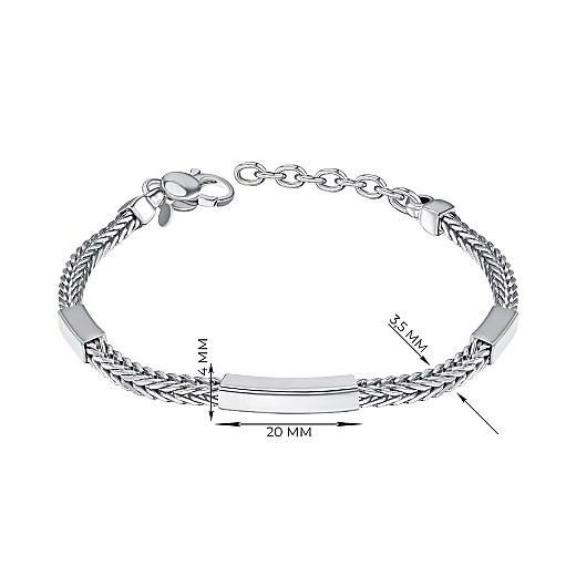 Браслет зі срібла  BTHXU000117-B/12 №2