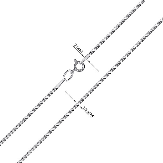 Цепь из серебра 11513-L/12 №3
