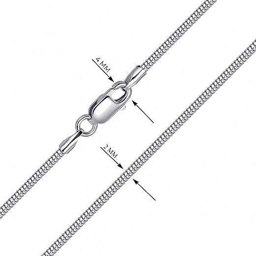 Ланцюг зі срібла  CCT16D Rod-L/12 №3