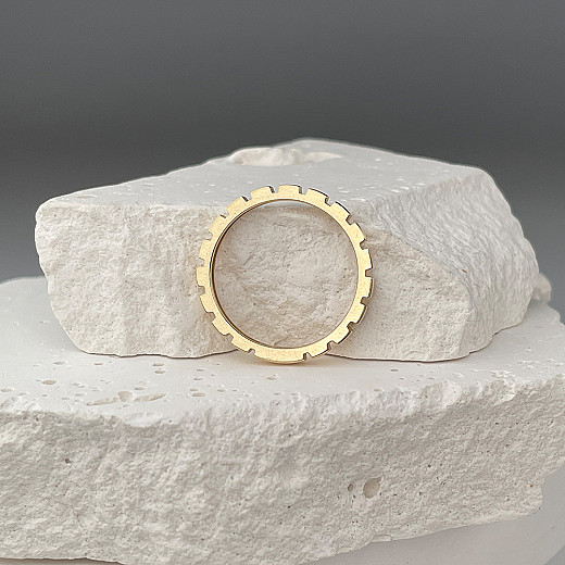 Каблучка з жовтого золота  P-K-5023-R/03 №7