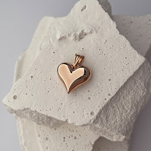Підвіска-серце у комбінованому кольорі золота P-PR1013-P/01 №6