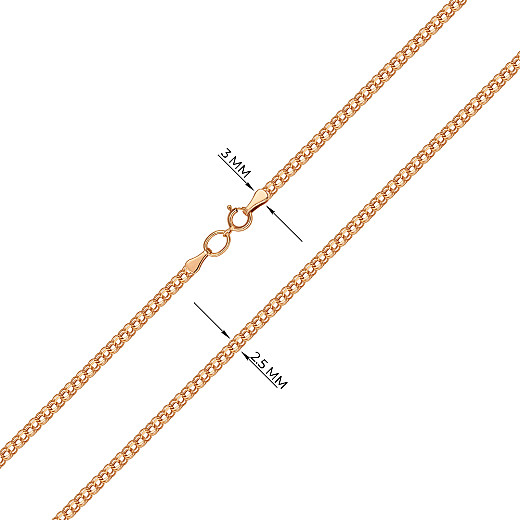 Ланцюг з червоного золота  P-06066-2-3-L/01 №3