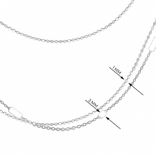 Колье из серебра CFAXD000190-K/12 №2
