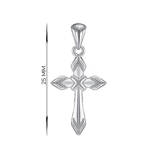 Крестик из серебра G00032-P/12 №3
