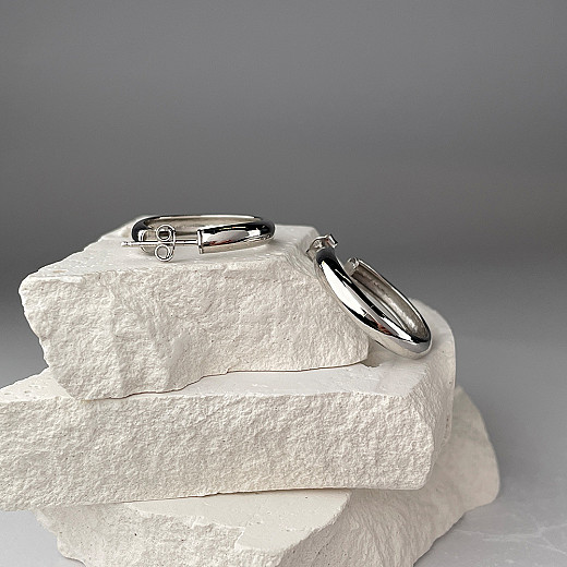 Серьги-кольца из серебра ORT_9183-E/12 №5