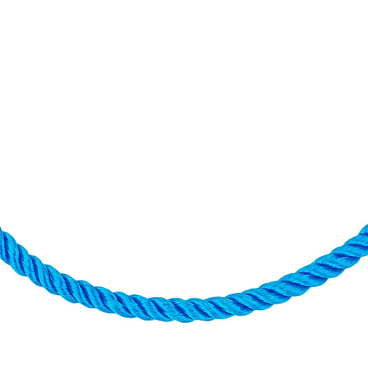 Браслет из серебра с текстилем SGrit2mm Blue BR №2