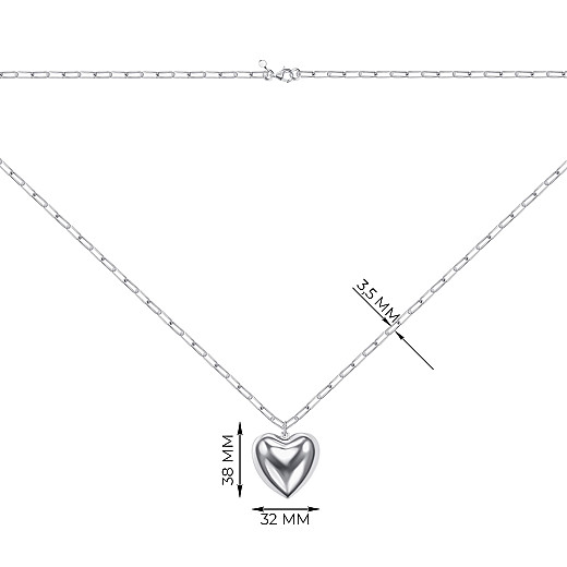 Колье из серебра CCHXD000011-K/12 №3
