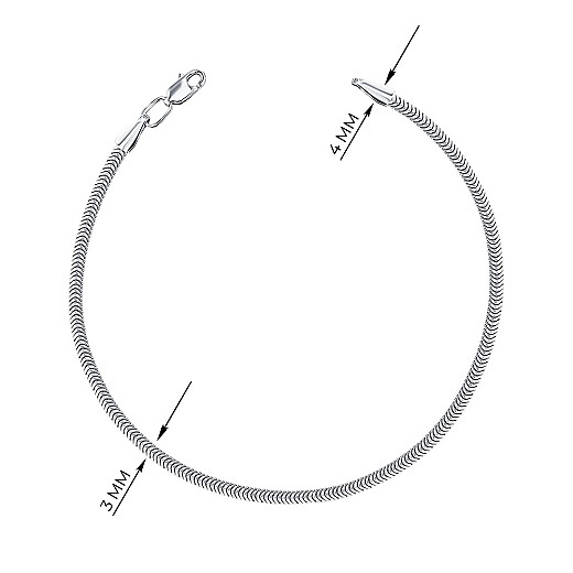 Браслет з срібла  41515-B/12 №3