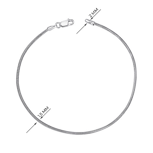 Браслет з срібла  CCT 14 Rod-B/12 №3
