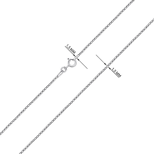 Ланцюг з срібла  CSQ 14D Rod-L/12 №3