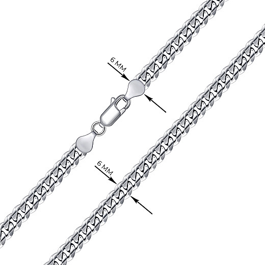 Ланцюг зі срібла  08 C-2-L/12 №3