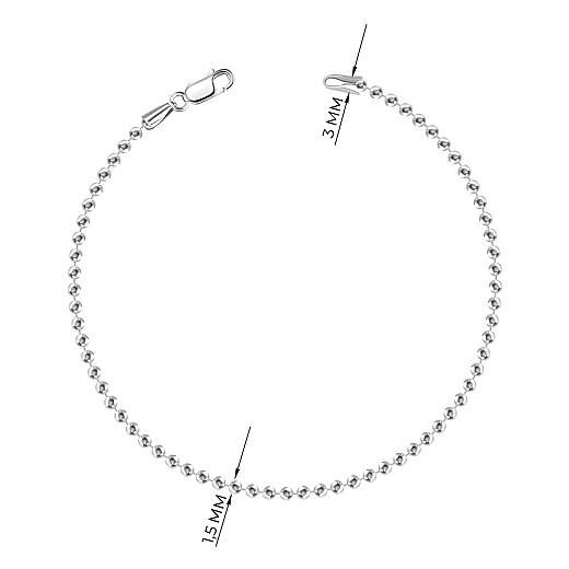Браслет из серебра CPA 18 Rod-B/12 №3