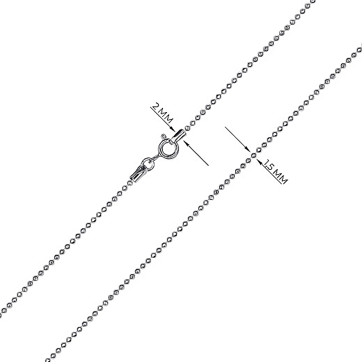 Ланцюг з срібла  CPL D/C 150 Rod-L/12 №3