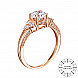Кольцо из красного золота с фианитами Tesori Zirconia 12192/01/0/4184 №2