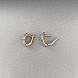 Сережки з комбінованого золота  27076/01/1 №4
