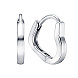 Серьги из серебра в форме сердечек ISA0506-E/12