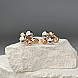 Сережки із комбінованого золота  23789/01/1 №4