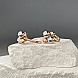 Сережки із комбінованого золота  23789/01/1 №5