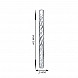 Серьги-кольца из серебра ISA0167-E/12 №2