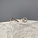 Сережки з червоного золота з діамантами 520120/01/1/8007 №5