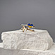 Каблучка Серцебиття з червоного золота з емаллю 18505/01/0/1158 №5