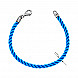 Браслет зі срібла з шовком блакитного кольору SGrit3mm Blue BR ROD №2