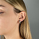 Серьги из красного золота с фианитами 22758/01/1/42 №3