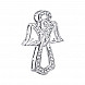 Підвіска з срібла з фіанітами 35333/12/1/1 №2