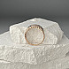 Каблучка-корона з комбінованого золота з фіанітами 13776/01/1/221 №7