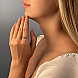 Каблучка з червоного золота з ланками  18249/01/0 №4
