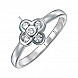 Кольцо из серебра с фианитами 1RI57824-R №3